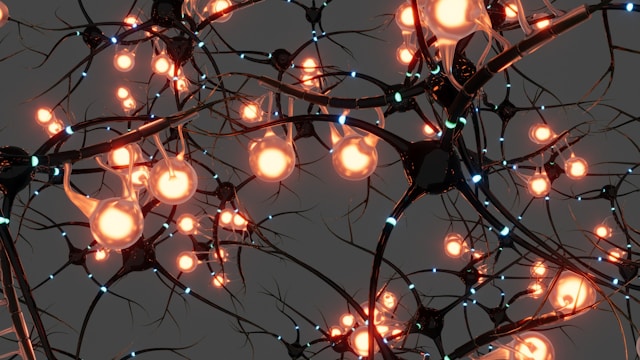 Selank vs semax featured image, neurons firing
